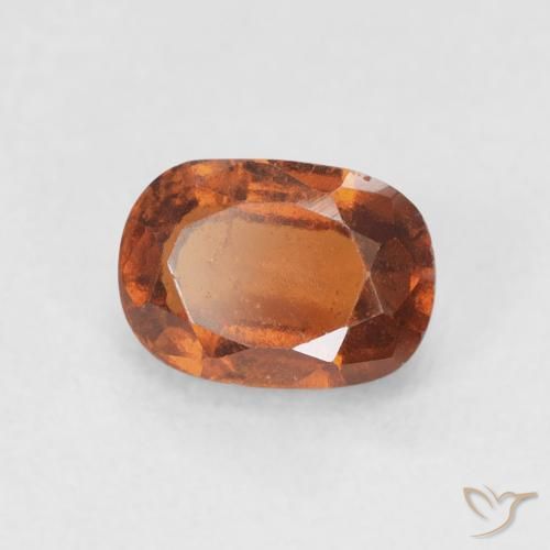 هيسونيت غارنيت Medium Dark-Orange طبيعي، وسادة، 1.24 قيراط، VS-SI
