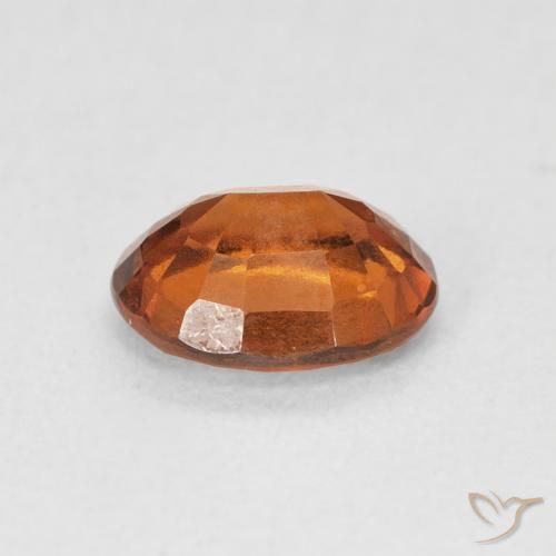 هيسونيت غارنيت Medium Dark-Orange طبيعي، بيضوي، 1.83 قيراط، قليلا جدا