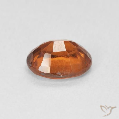 هيسونيت غارنيت Medium Dark-Orange طبيعي، بيضوي، 1.59 قيراط، قليلا جدا