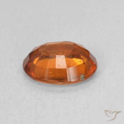 هيسونيت غارنيت Medium Dark-Orange طبيعي، بيضوي، 1.15 قيراط، VS-SI