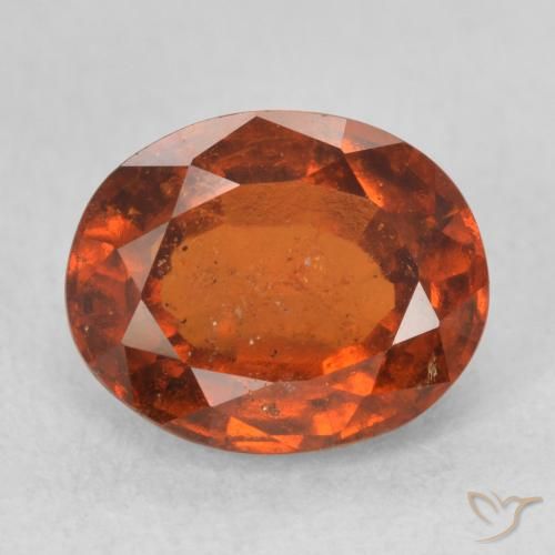 2.59ct طبيعي برتقالى متوسط هيسونيت غارنيت, بيضوي, VS-SI