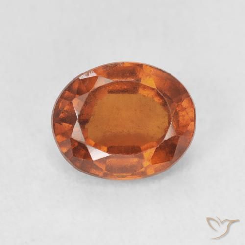 1.94ct طبيعي برتقالى محمر هيسونيت غارنيت, بيضوي, قليلا جدا