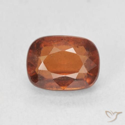 2.51ct طبيعي برتقالى كهرمانى عقيق هيسونيت, وسادة, قليلا جدا
