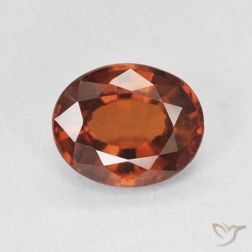 2.52ct طبيعي برتقالى غامق هيسونيت غارنيت, بيضوي, VVS-VS