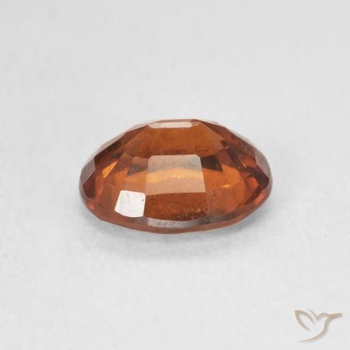 هيسونيت غارنيت Medium Dark-Orange طبيعي، بيضوي، 1.69 قيراط، VS-SI