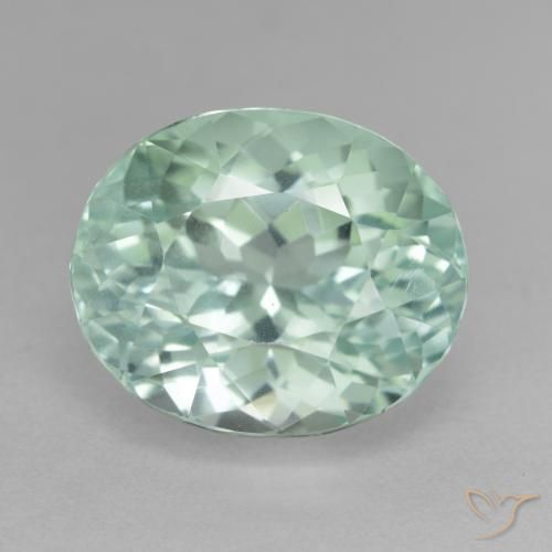16.49ct طبيعي أخضر أزرق الهيدنيت, بيضوي, VS-SI