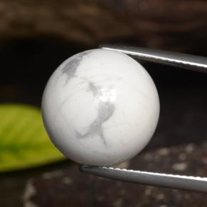 هاوليت أبيض متعدد الألوان طبيعي، جسم كروى / الكرة، 23.14 قيراط، غير شفاف