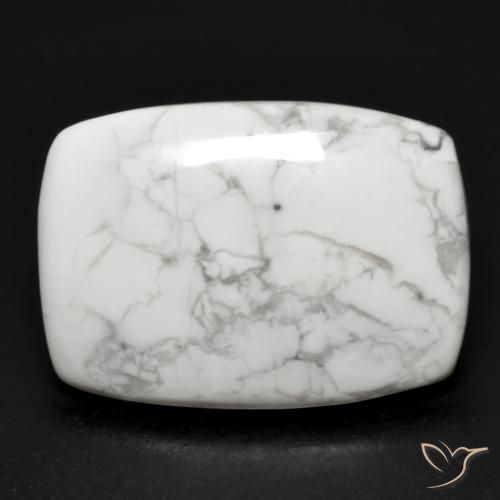 15.83ct طبيعي أبيض رمادى حجر الهاوليت, وسادة, غير شفاف