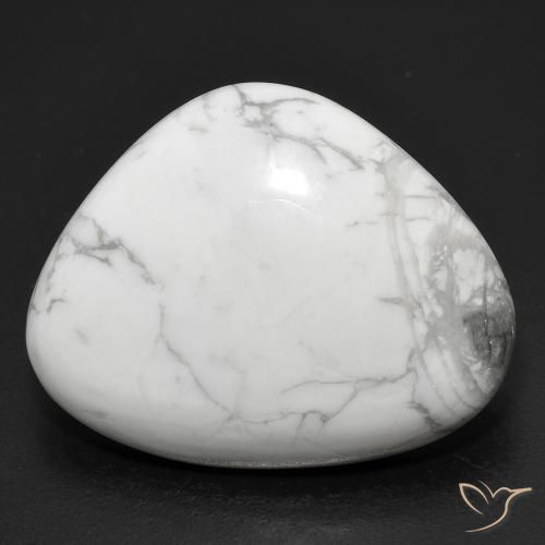 20.54ct طبيعي أبيض رمادى حجر الخرز, فانسى, غير شفاف