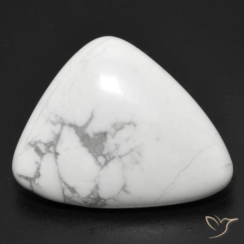 17.01ct طبيعي أبيض رمادى حجر الهاوليت, فانسى, غير شفاف