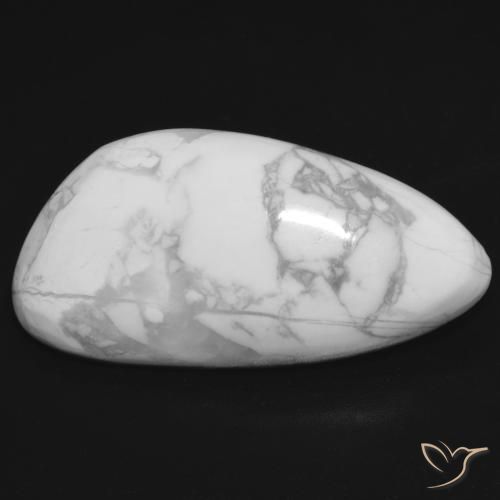 19.50ct طبيعي أبيض رمادى حجر الهاوليت, فانسى, غير شفاف