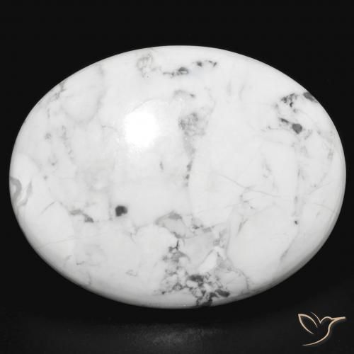 25.68ct طبيعي أبيض رمادى حجر الهاوليت, بيضوي, غير شفاف