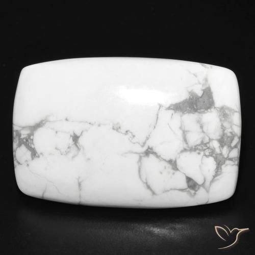 23.93ct طبيعي أبيض رمادى حجر الهاوليت, وسادة, غير شفاف