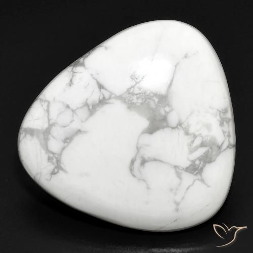 27.72ct طبيعي أبيض رمادى حجر الخرز, مثلثى, غير شفاف