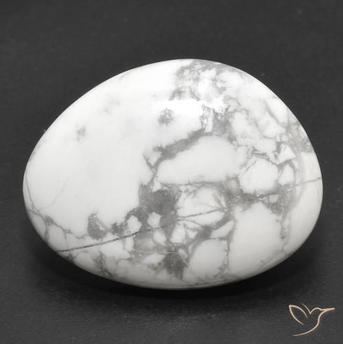 16.57ct طبيعي أبيض رمادى حجر الخرز, فانسى, غير شفاف