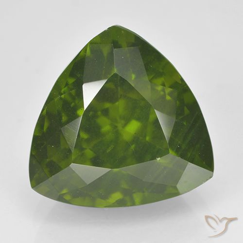 5.45ct طبيعي أخضر الطحالب البحرية إيدوكراس, مثلثى, قليلا جدا