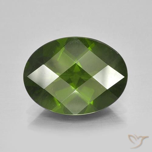 6.65ct طبيعي أخضر الطحالب البحرية إيدوكراس, بيضوي, قليلا جدا