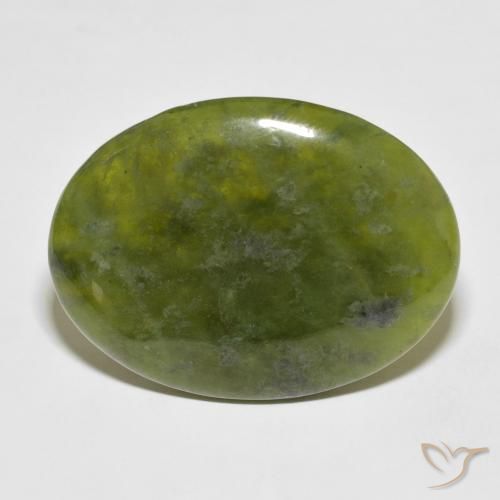 39.43ct طبيعي أخضر دافئ إيدوكراس, بيضوي, غير شفاف