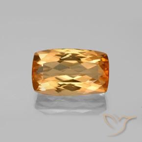 5.45ct طبيعي بنى برتقالى توباز الامبراطوري, وسادة, VVS