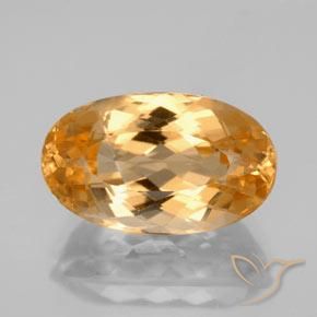 7.12ct طبيعي برتقالي زاهى توباز الامبراطوري, بيضوي, VVS-VS