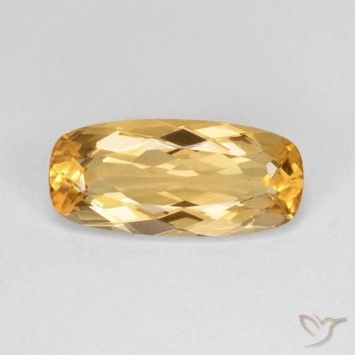 3.96ct طبيعي برتقالى ذهبة توباز الامبراطوري, وسادة, VVS