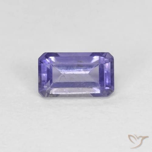 0.29ct طبيعي أرجوانى مزرق داكن إيوليت, قص الزمرد, قليلا جدا