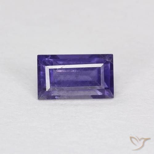 0.30ct طبيعي أرجوانى غامق إيوليت, باجيت, قليلا جدا