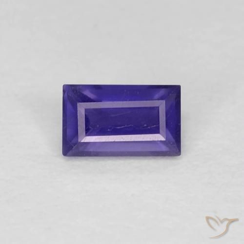 0.26ct طبيعي بنفسجى كثيف إيوليت, باجيت, قليلا جدا
