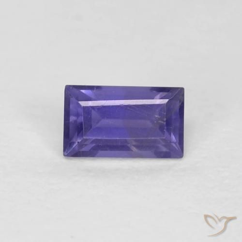 0.30ct طبيعي بنفسجى كثيف إيوليت, باجيت, قليلا جدا