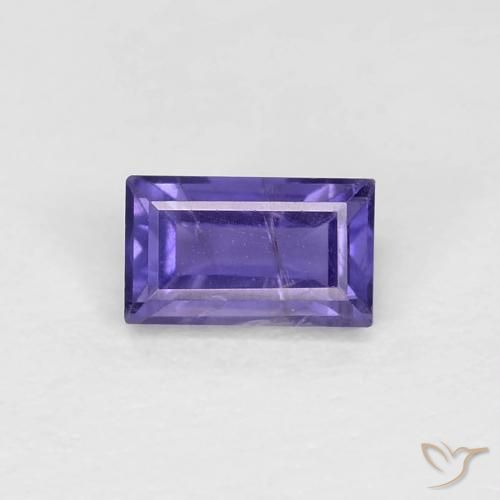 0.30ct طبيعي بنفسجى كثيف إيوليت, باجيت, قليلا جدا