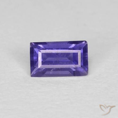 0.27ct طبيعي بنفسجى كثيف إيوليت, باجيت, قليلا جدا