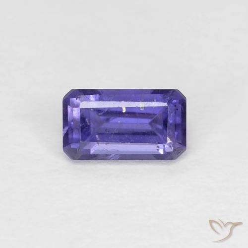 0.29ct طبيعي أرجوانى غامق إيوليت, قص الزمرد, قليلا جدا