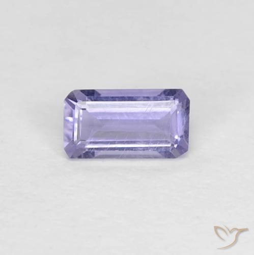 0.21ct طبيعي Medium Light-Violet إيوليت, قص الزمرد, قليلا جدا