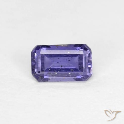 0.27ct طبيعي أرجوانى مزرق داكن إيوليت, قص الزمرد, قليلا جدا