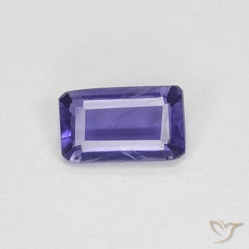 0.20ct طبيعي أرجوانى غامق إيوليت, قص الزمرد, VVS-VS