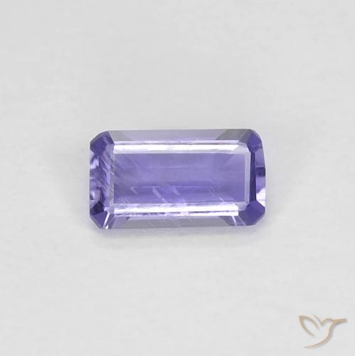 0.23ct طبيعي بنفسجي وردي إيوليت, قص الزمرد, VVS-VS