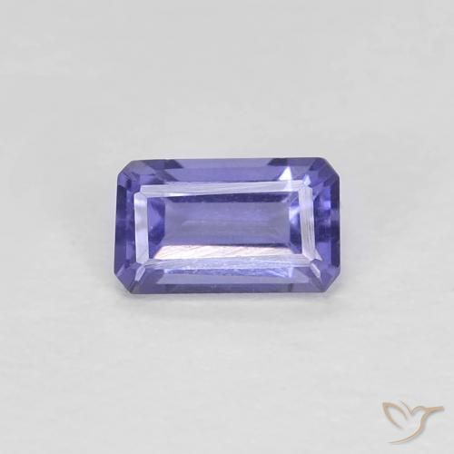 0.29ct طبيعي أرجوانى غامق إيوليت, قص الزمرد, VVS-VS