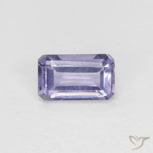 0.28ct طبيعي بنفسجي وردي إيوليت, قص الزمرد, قليلا جدا