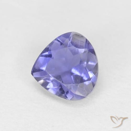 0.24ct طبيعي أرجوانى غامق إيوليت, شكل الكمثرى, VVS-VS