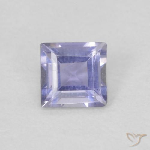 0.12ct طبيعي Medium Light-Violet إيوليت, مربع, VVS