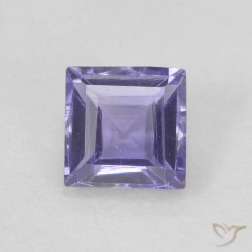 0.17ct طبيعي Medium Light-Violet إيوليت, مربع, VVS
