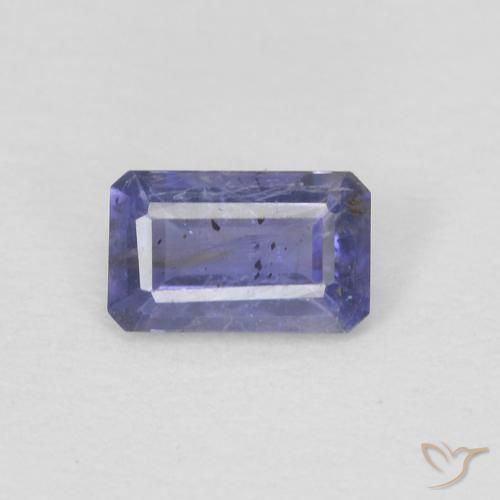 0.24ct طبيعي بنفسجى متوسط إيوليت, قص الزمرد, VS-SI