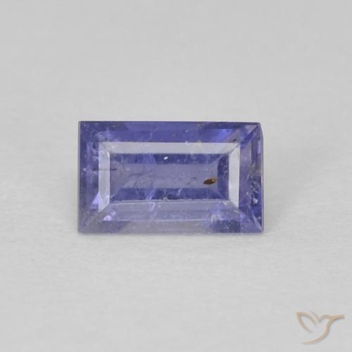 0.30ct طبيعي بنفسجى متوسط إيوليت, باجيت, VS-SI