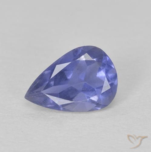 0.35ct طبيعي بنفسجى ملكى إيوليت, شكل الكمثرى, قليلا جدا