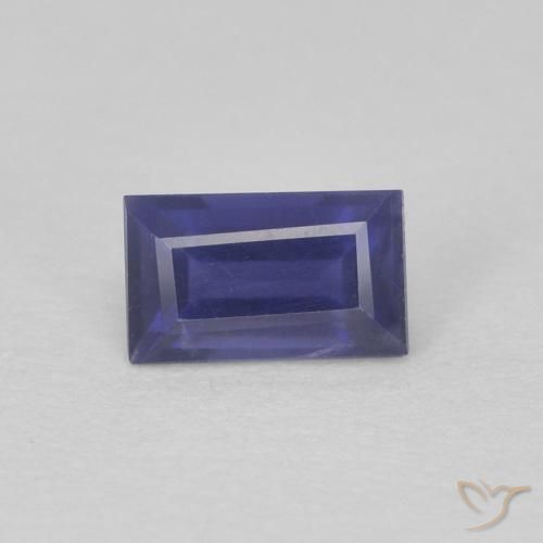 0.29ct طبيعي ازرق غامق إيوليت, باجيت, قليلا جدا