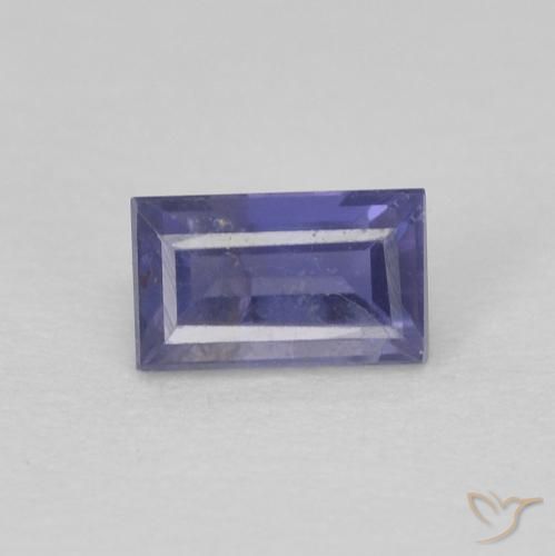 0.33ct طبيعي بنفسجى متوسط إيوليت, باجيت, VS-SI