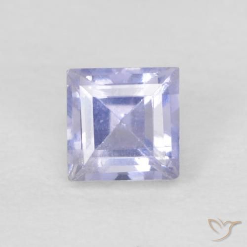 0.15ct طبيعي بنفسجى فاتح جدا إيوليت, مربع, VVS-VS