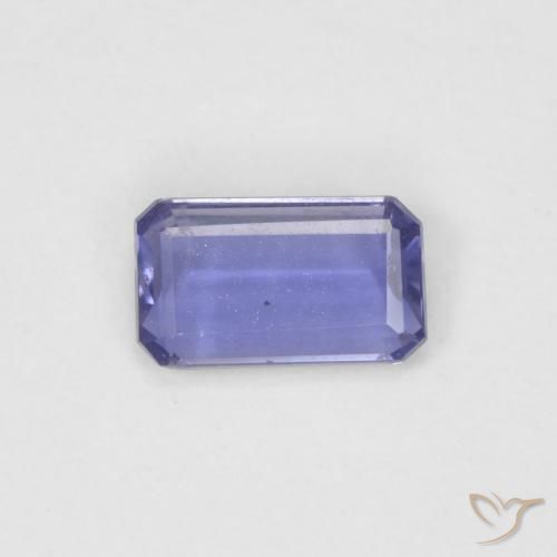 0.18ct طبيعي بنفسجى متوسط إيوليت, قص الزمرد, VVS