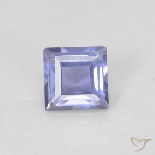 0.12ct طبيعي Medium Light-Violet إيوليت, مربع, VVS