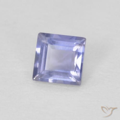 اليوليت Medium Light-Violet طبيعي، مربع، 0.12 قيراط، VVS